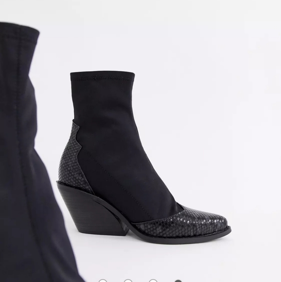 ASOS Raglan Western sock boots - Picture 3 of 6